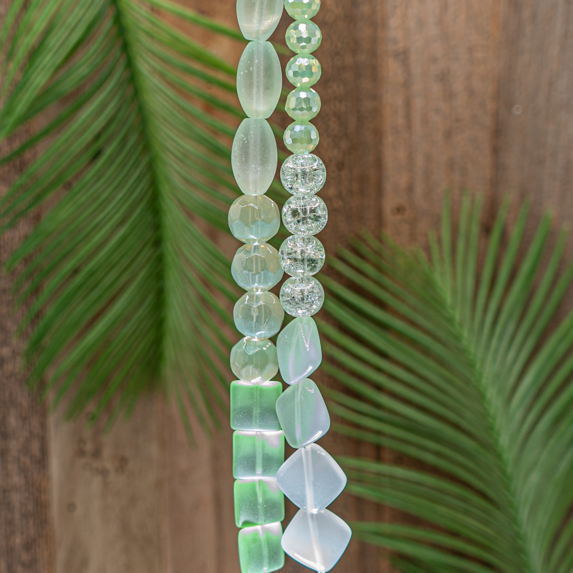 Bead Strand Duo in Seaside Glass