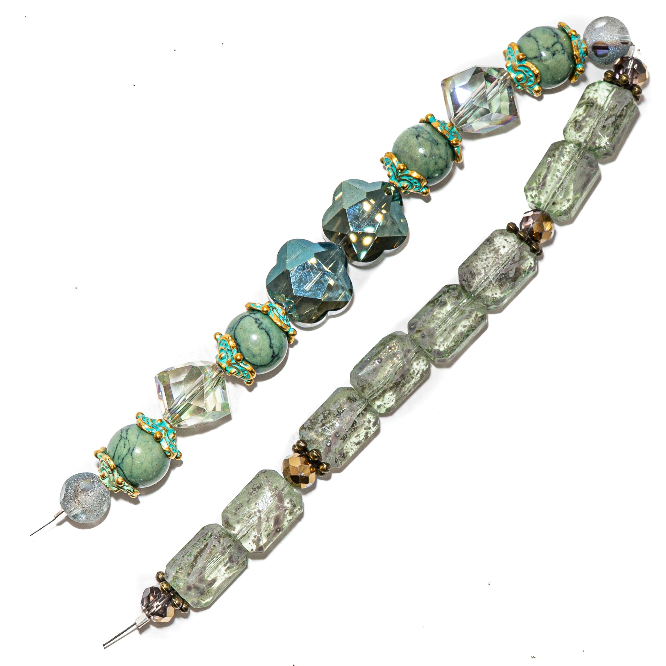 Bead Strand Duo in Sparkle n Sage
