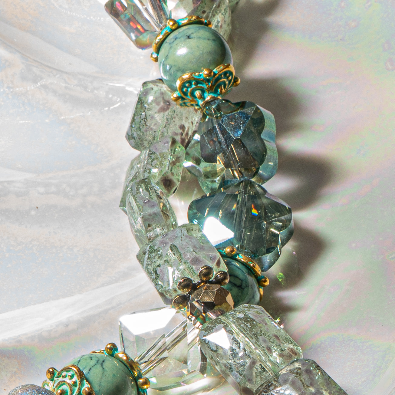 Bead Strand Duo in Sparkle n Sage