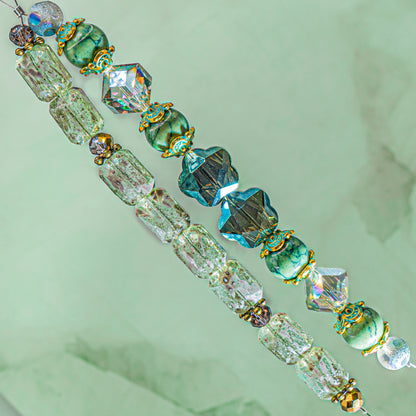 Bead Strand Duo in Sparkle n Sage