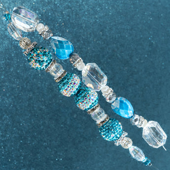 Bead Strand Duo in Sparkling Tidepool