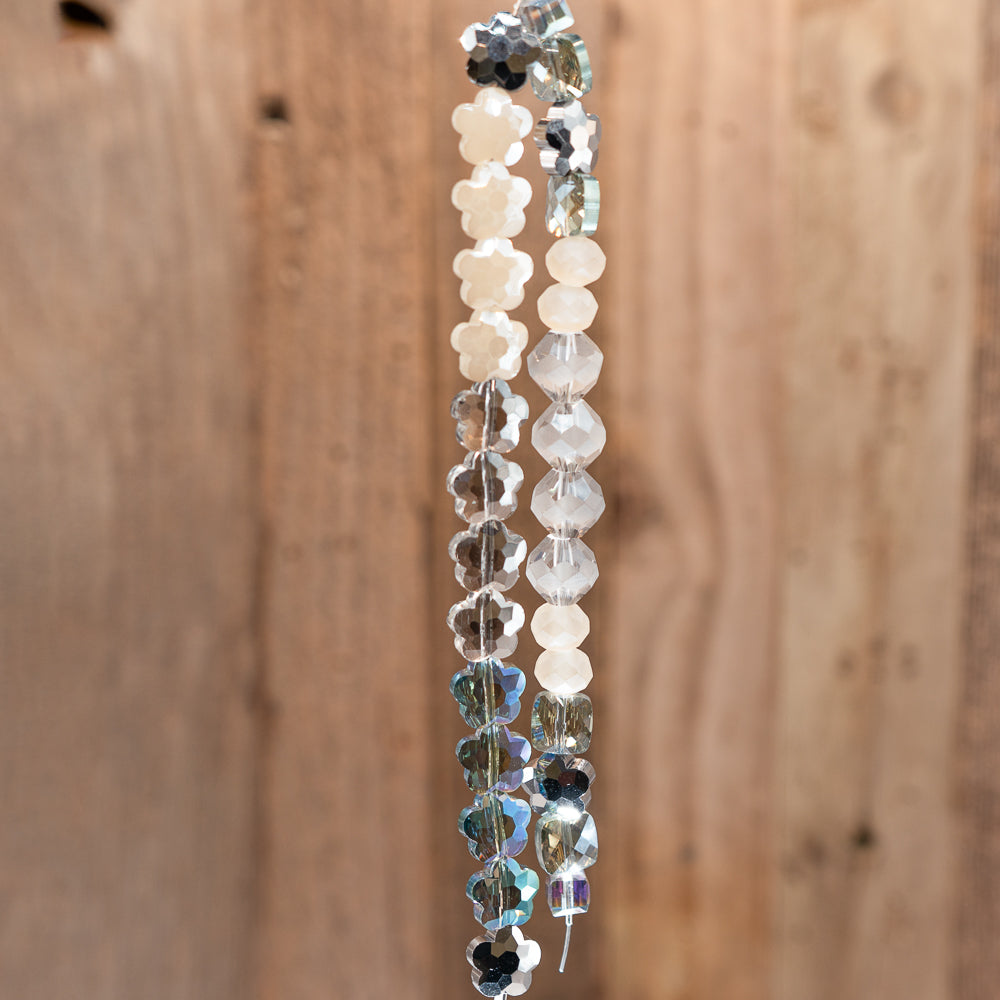 Bead Strand Duo in Winter Ivy