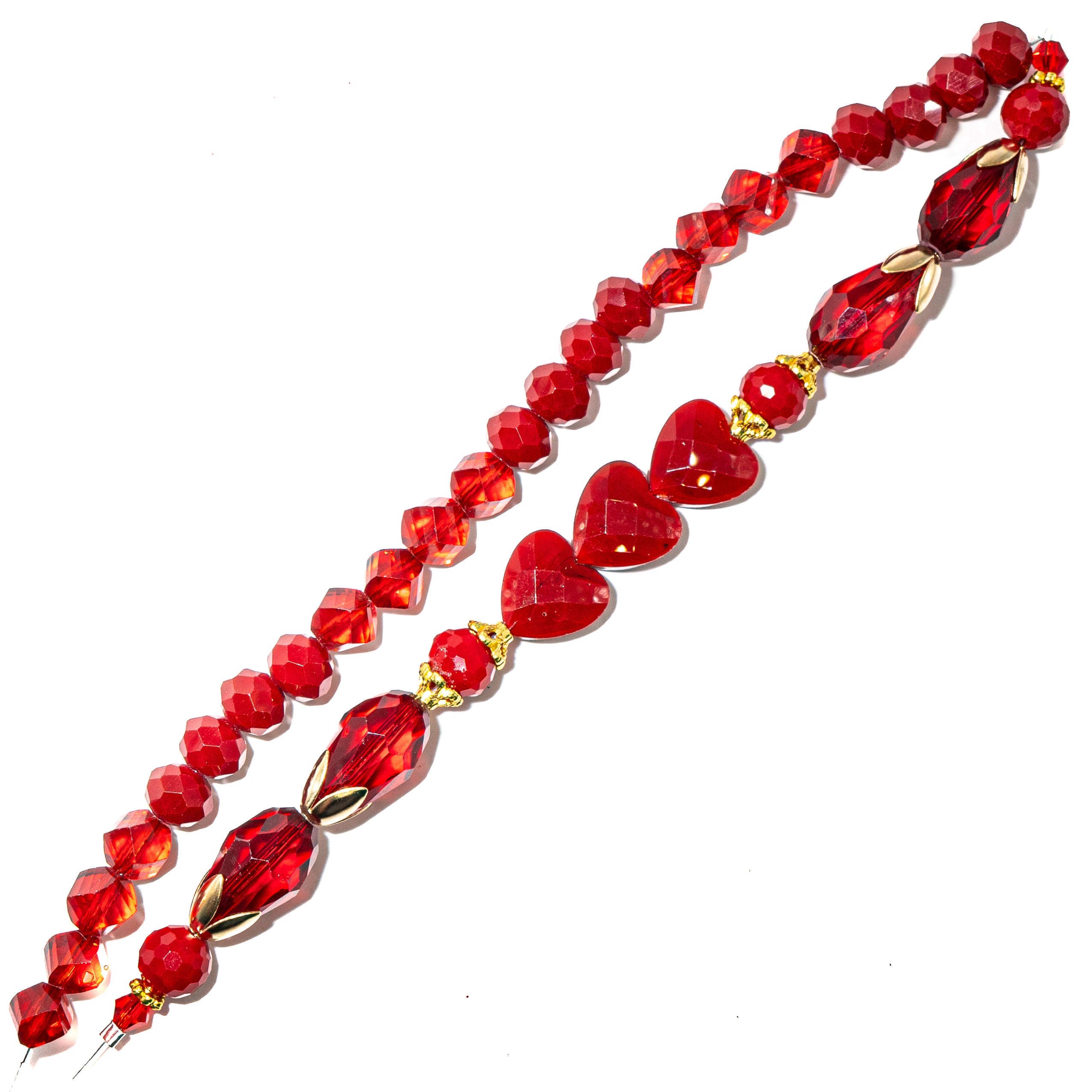 Bead Strand Duo in Hearts on Fire
