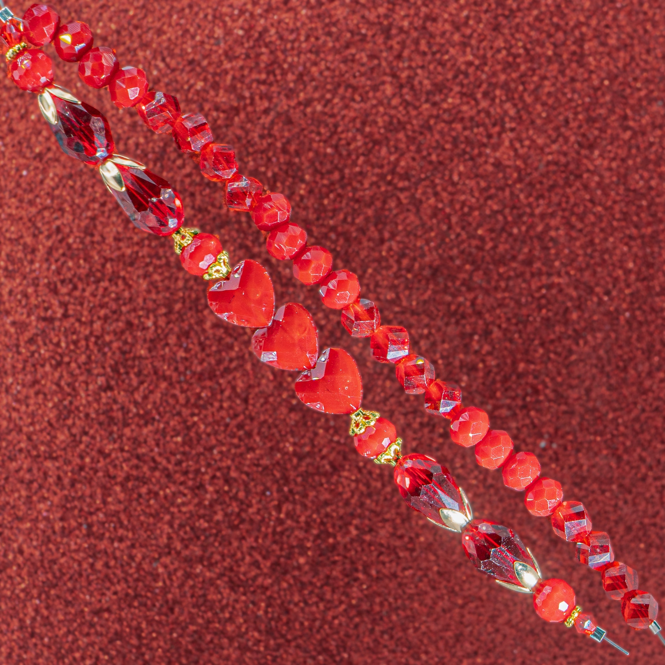Bead Strand Duo in Hearts on Fire