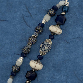 Ceramic Bead Strand Duo in Underwater Tides