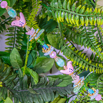 Ceramic Bead Strand in Festive Finch