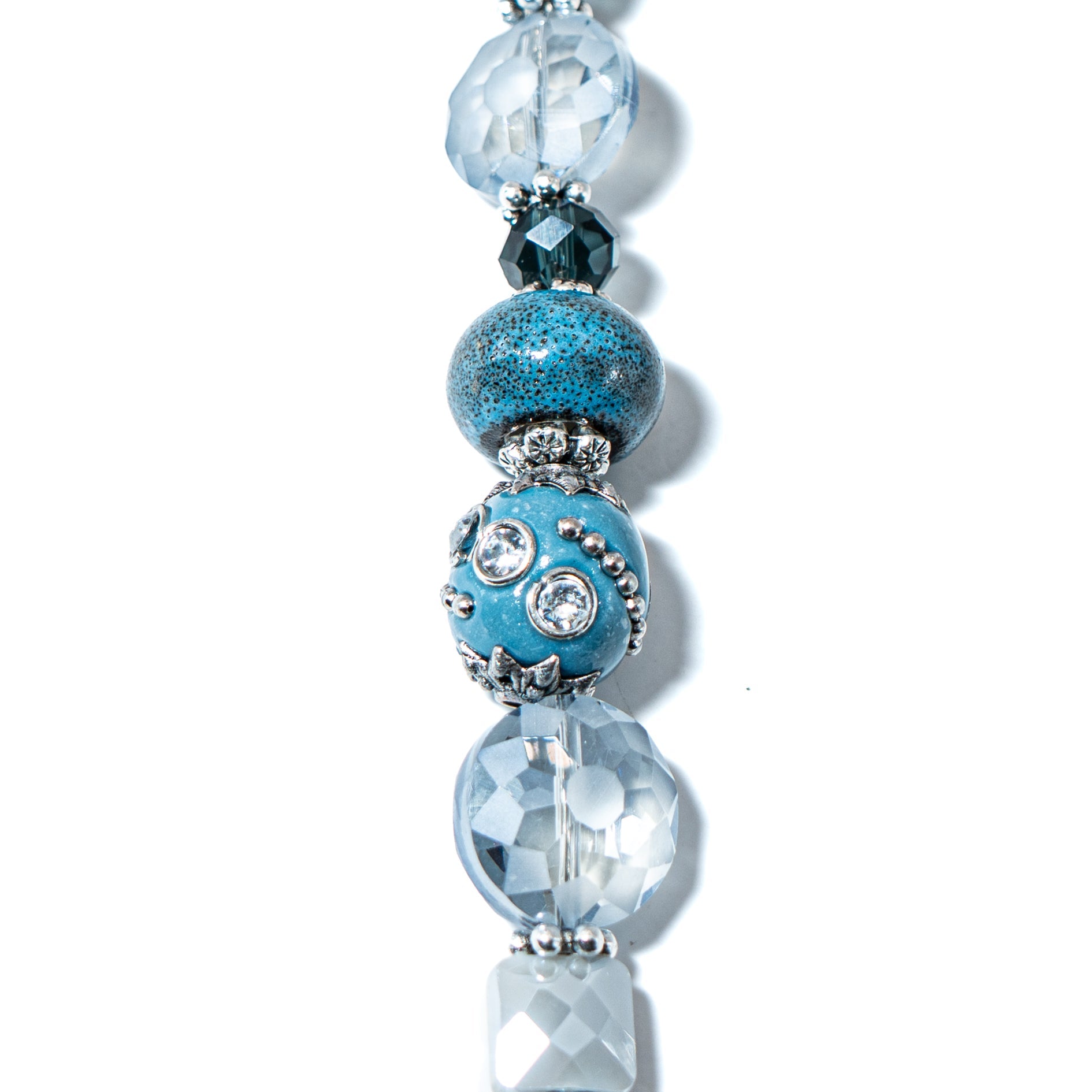Bead Strand in Frosted Sapphire 