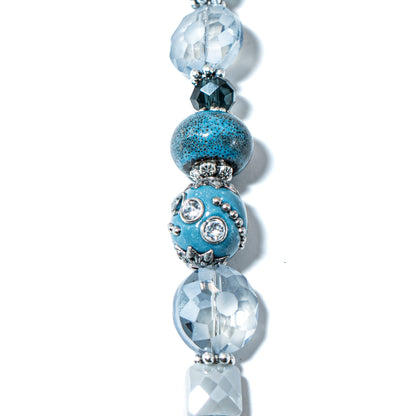 Bead Strand in Frosted Sapphire 
