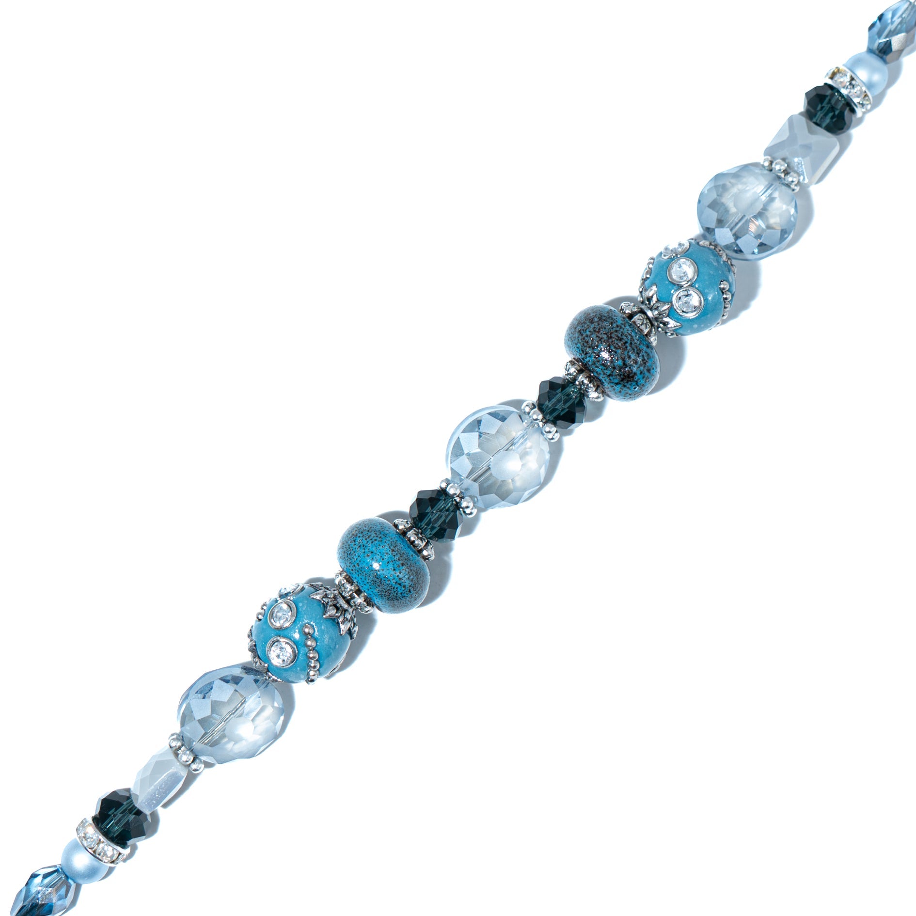 Bead Strand in Frosted Sapphire 