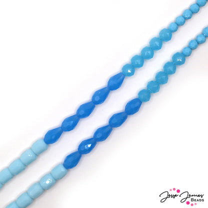 Bead Strand in Frosty Ombre