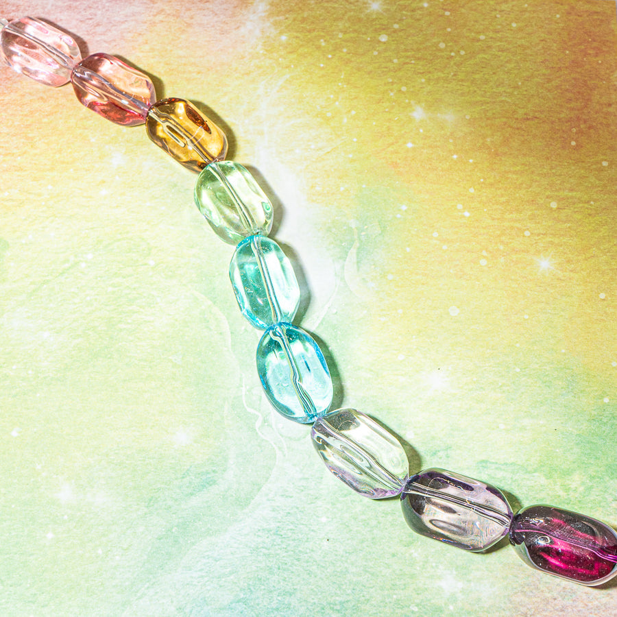 Bead Strand in Galactic Rainbow