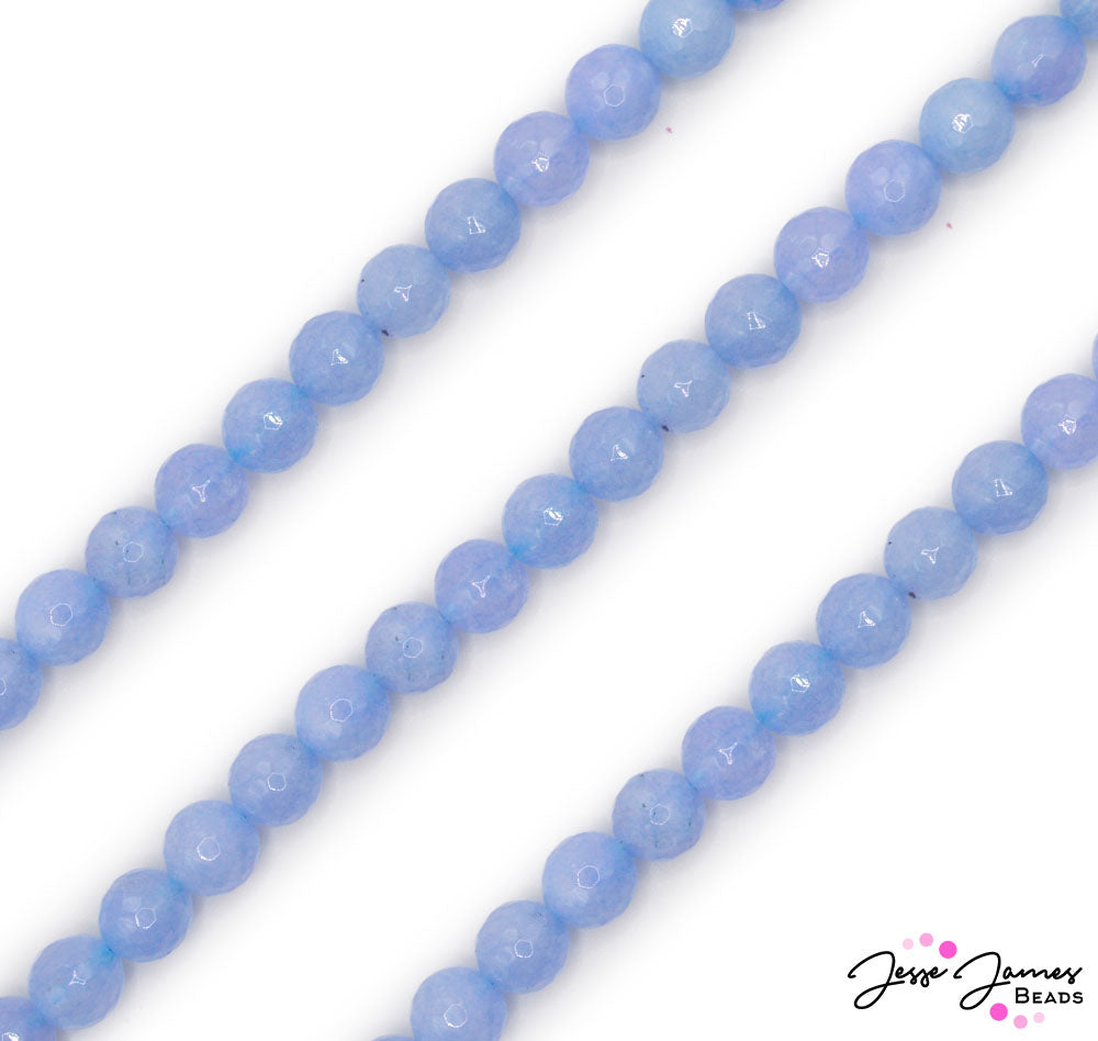 Be ready to host the event of a lifetime. These blue willow beads feature a faceted finish and delicate light blue color, ideal for your jewelry centerpieces. Dazzle your guests with these simple yet elegant 10mm round faceted beads. Approx 30 beads per strand. Beads measure 10mm. 