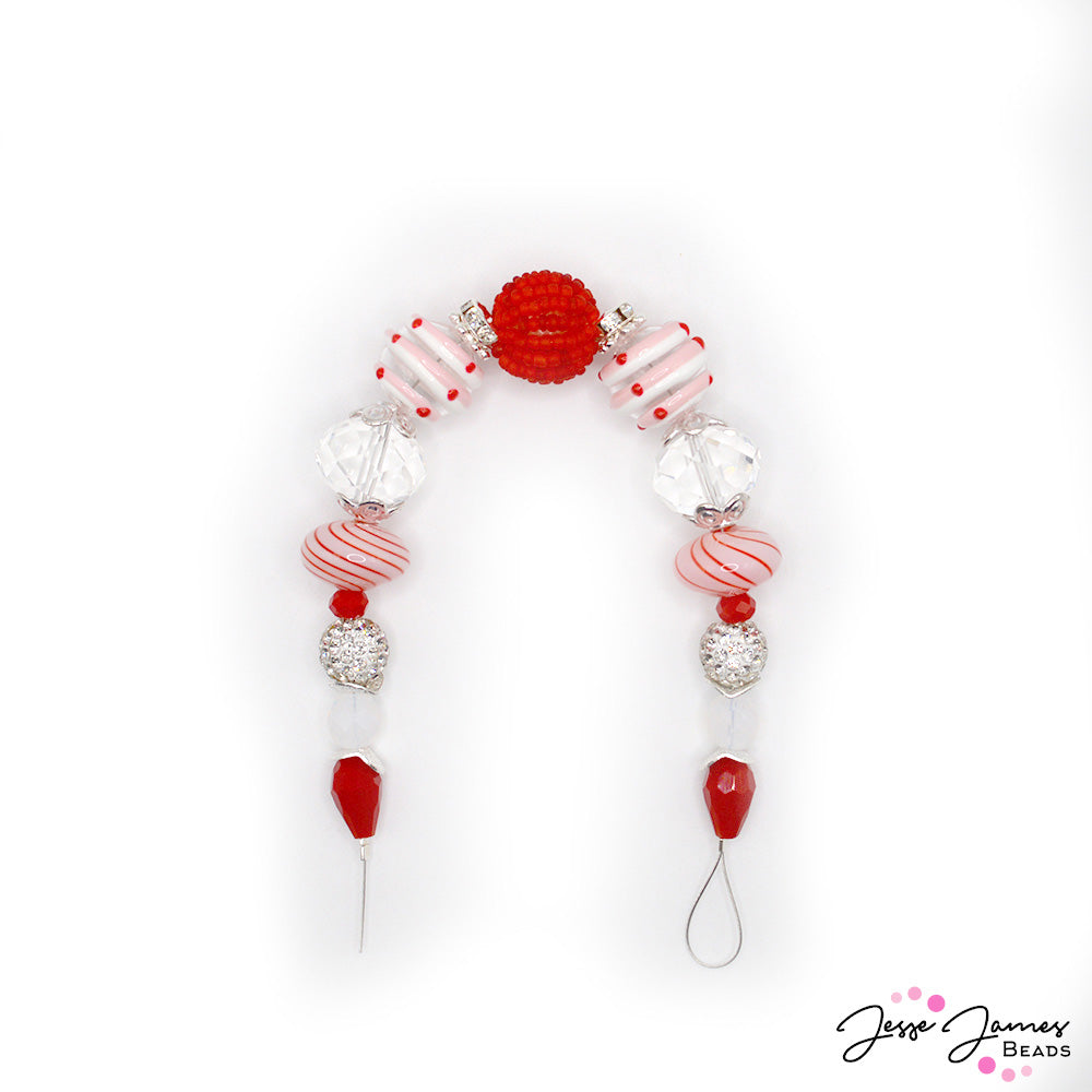 Bead Strand in Persnickety Peppermint