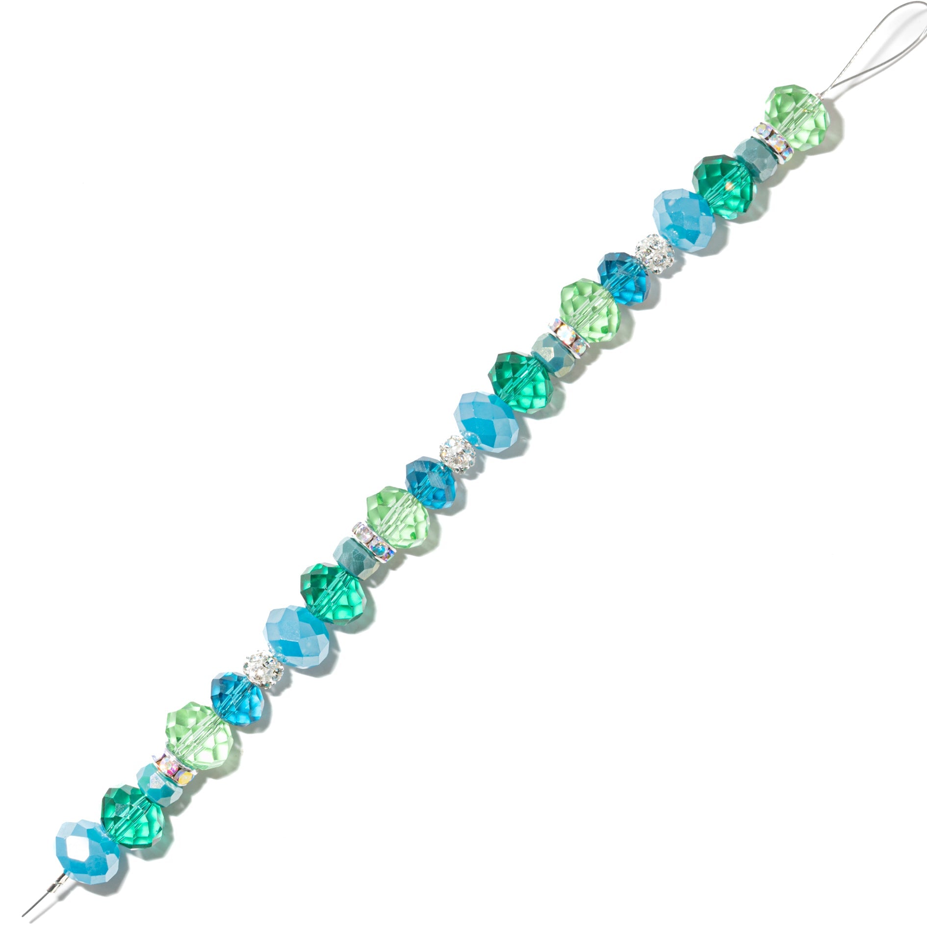 Bead Strand in Seafoam Splash
