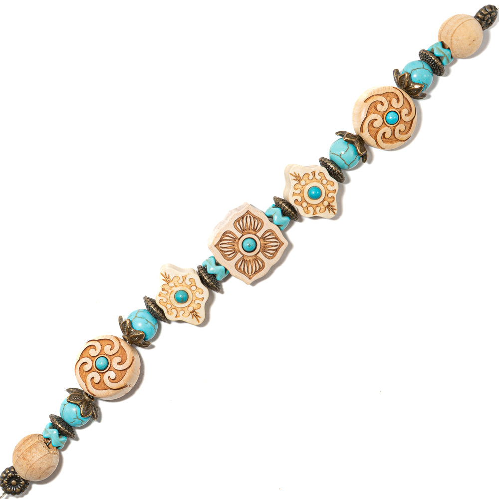 Bead Strand in Southwest Turquoise