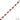 Beaded Chain in Faceted Bright Scarlet