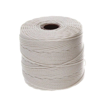 S-Lon Bead Cord in Cream Spool