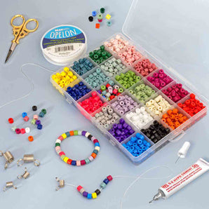 Tube Beads Set in Rainbow Rush (1200 Pcs!)