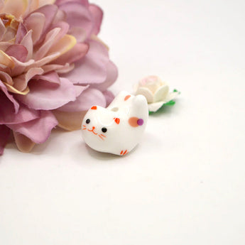 Berry the Jumping Cat Ceramic Bead