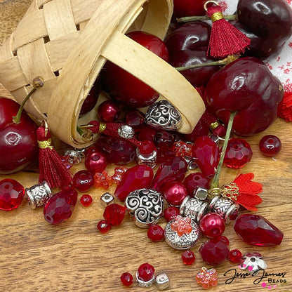 Bing Cherry Bead Mix from Jesse James Beads