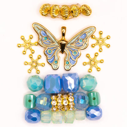 Bite-Sized Bead Mix in Dark Sea Butterflies