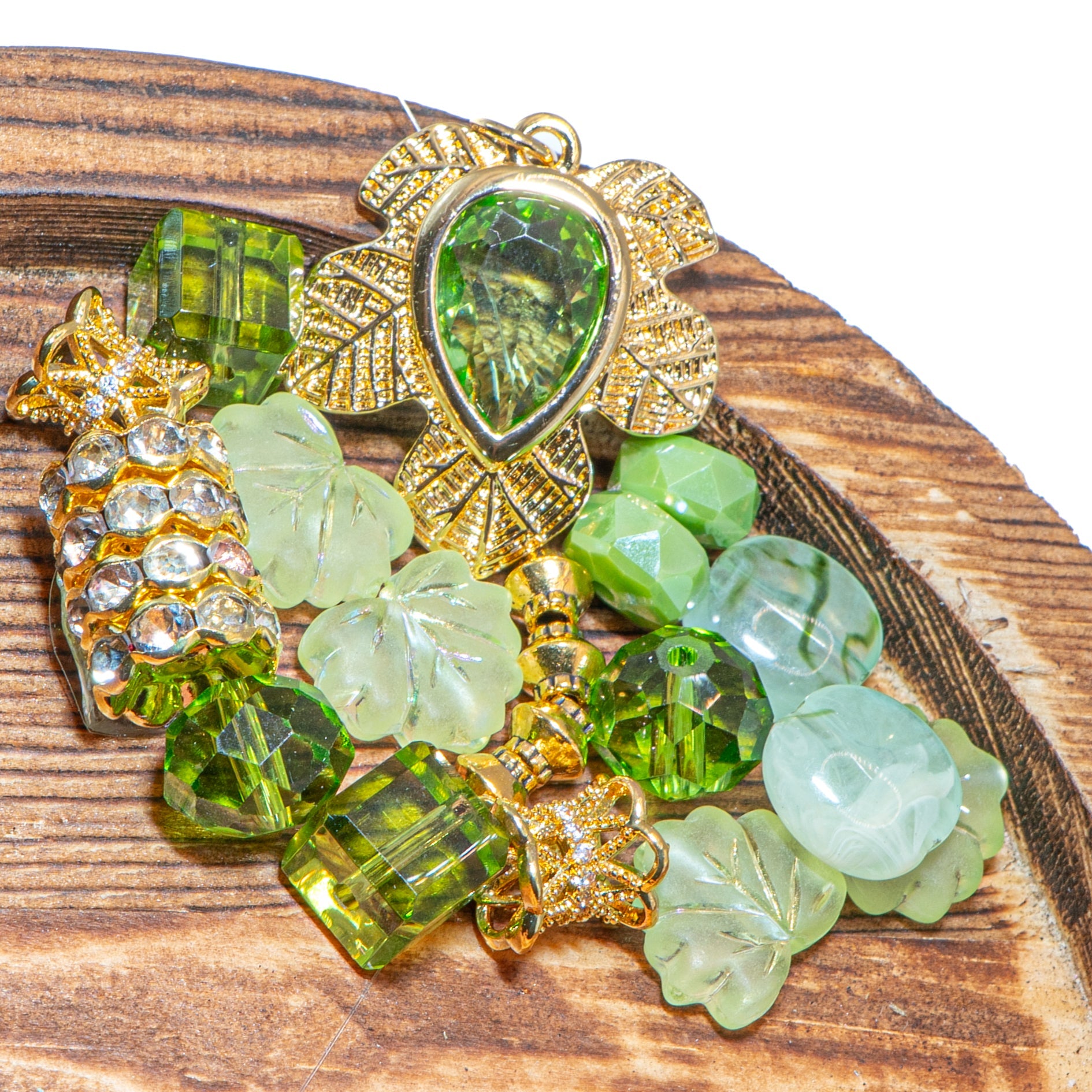 Bite-Sized Bead Mix in Peridot Forest