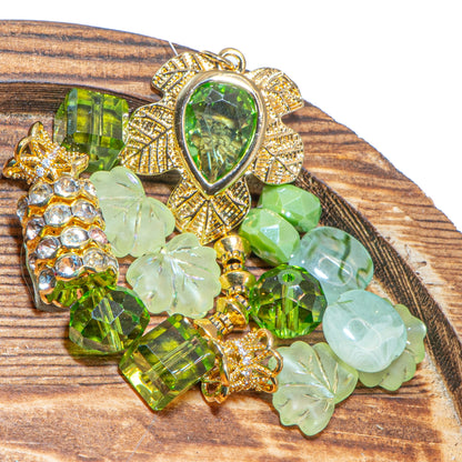 Bite-Sized Bead Mix in Peridot Forest