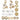 Bite-Sized Bead mix in Golden Blooms