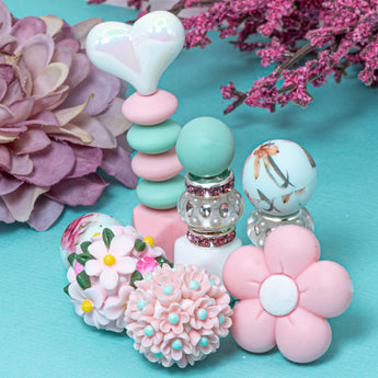 Bite-Sized Silicone Bead Mix in Mint Escape