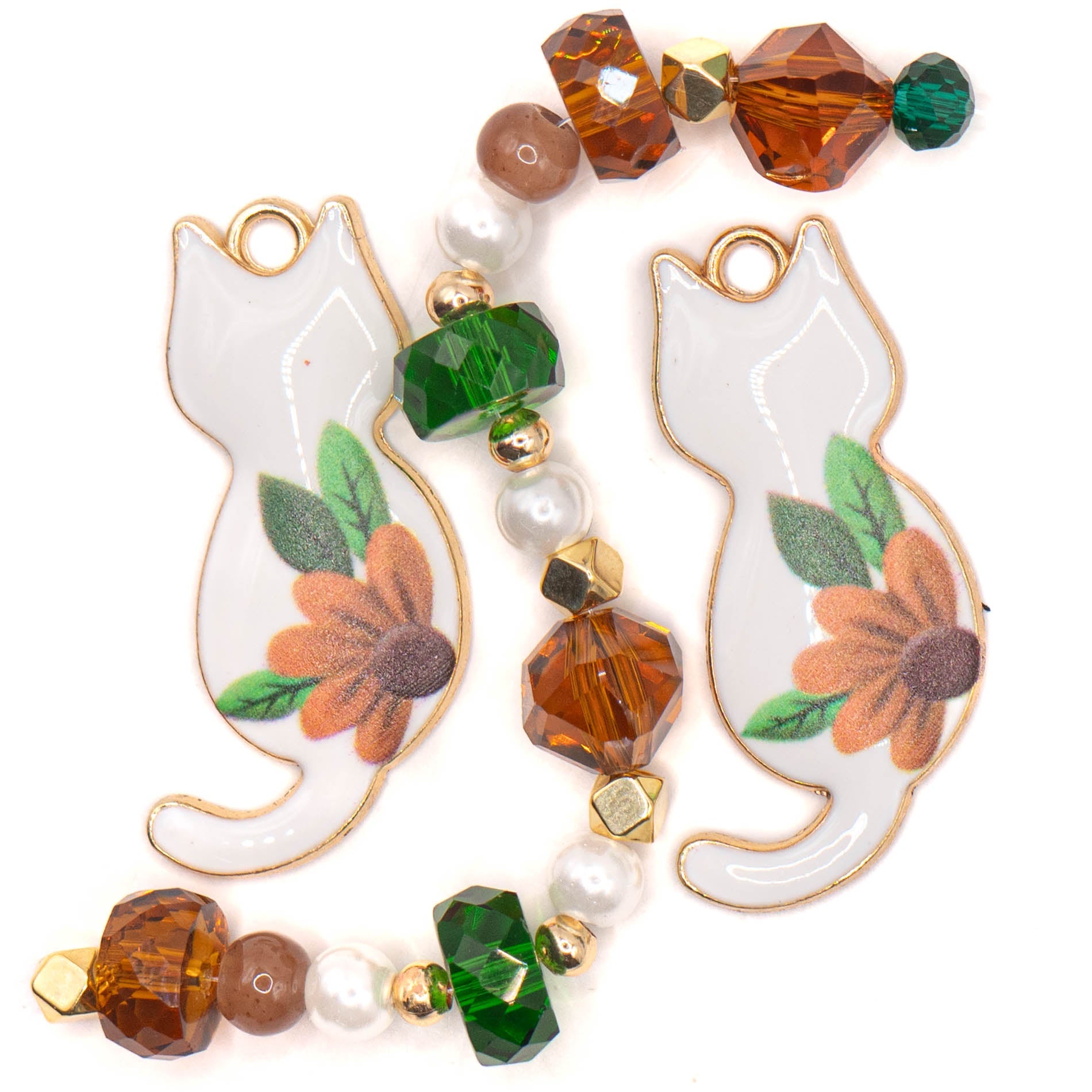 Bitty Kitty Bead Mix in Sunflower Sunbathers
