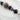 Black Boho Bead Strand in Midnight Disco Party