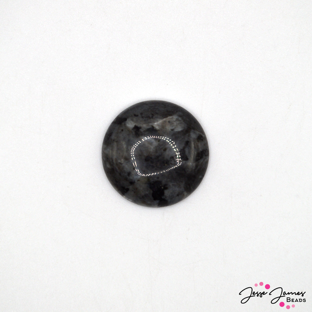 Black Labradorite 25mm Round Cabochon