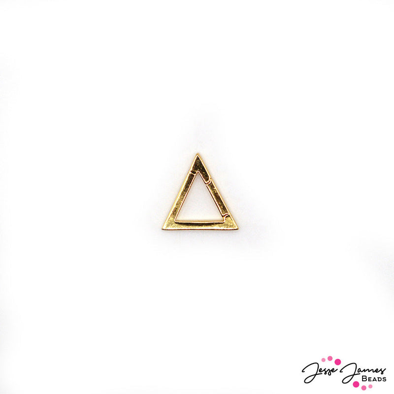 Bling n' Brass Triangle Clasp