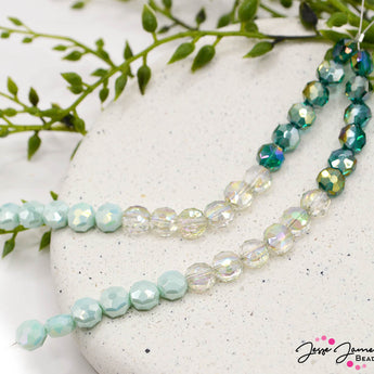 Ombré Glass Bead Set in Kelp Forest