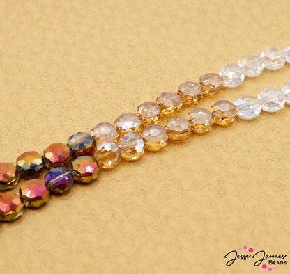 Ombré Glass Bead Set in Latte