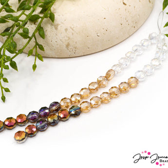 Ombré Glass Bead Set in Latte