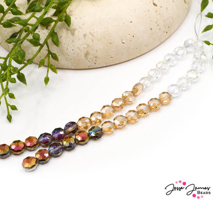 Ombré Glass Bead Set in Latte