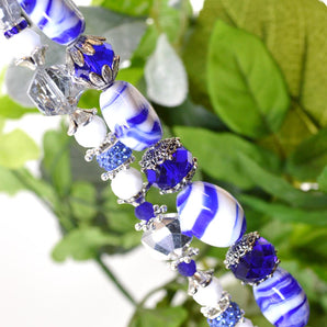 Glass Bead Strand in Porcelain Perfection