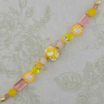 Boho Bead Strand in Sunrise Sunflowers