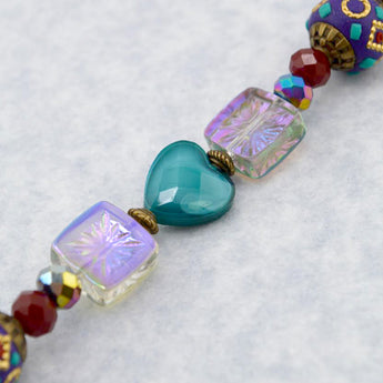 Boho Bead Strand in Twilight Twinkling Lights