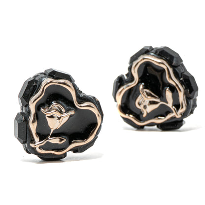 Boho Bead Pair in Amour Doré