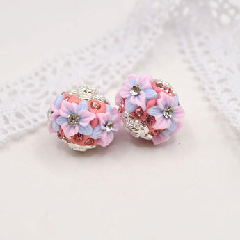 Boho Bead Pair in Twilight Rosé