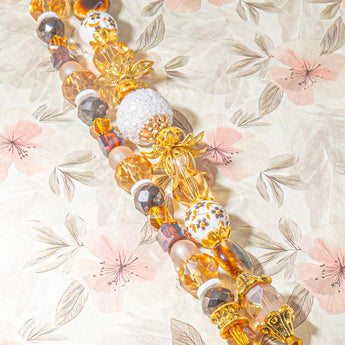 Boho Bead Strand Duo in Coffee Date in The Garden