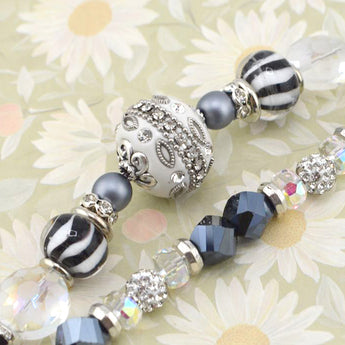 Boho Bead Strand Duo in On the Ice
