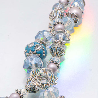 Boho Bead Strand Duo in Morning Haze