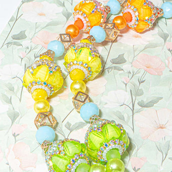 Boho Bead Strand Duo in Neon Hot Air Balloon Ride