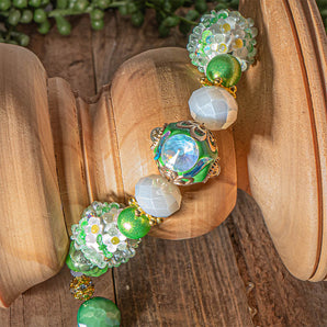 Boho Bead Strand in Clover Blossom