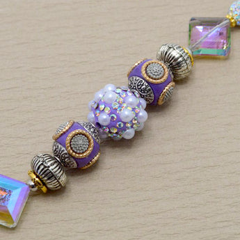 Boho Bead Strand in Grape Soda Pop