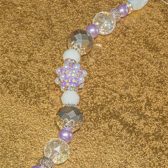 Boho Bead Strand in Lavender Bubble Bath