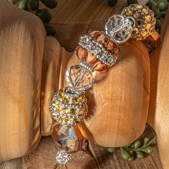 Boho Bead Strand in Love You A Latte